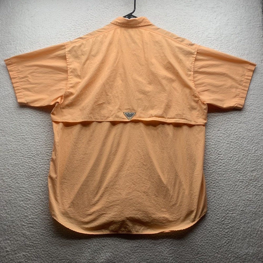 Columbia PFG Bonehead Shirt Mens Large Orange Fishing Outdoor Vented Dad FM7130 - Picture 5 of 10